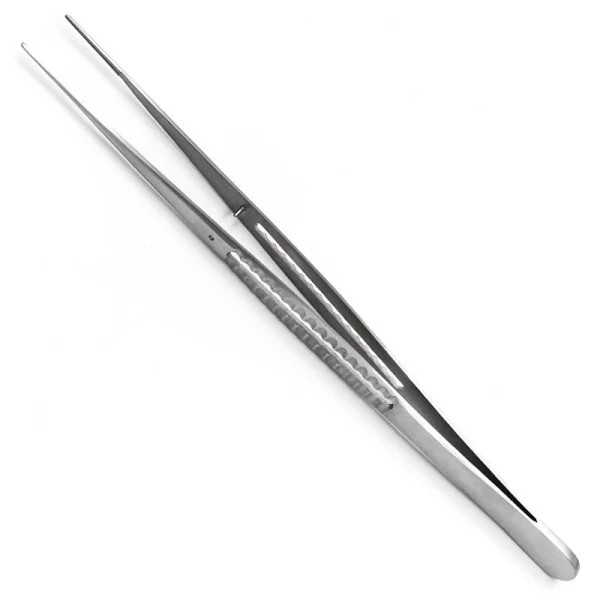 PI-03-1167. Пінцет з атравматичною нарізкою за ДеБейкі (DeBakey), серцево-судинний, 200 мм х 1,5 мм. PARADISE